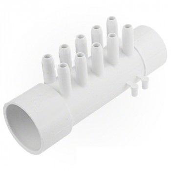 Nourrice air 1,5" M x 1,5" F x 3/8" SB (10 ports) + 4 bouchons