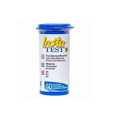 Languettes d'analyse de l'eau Insta Test (Chlore, Brome, Alcalinité et pH testeur)